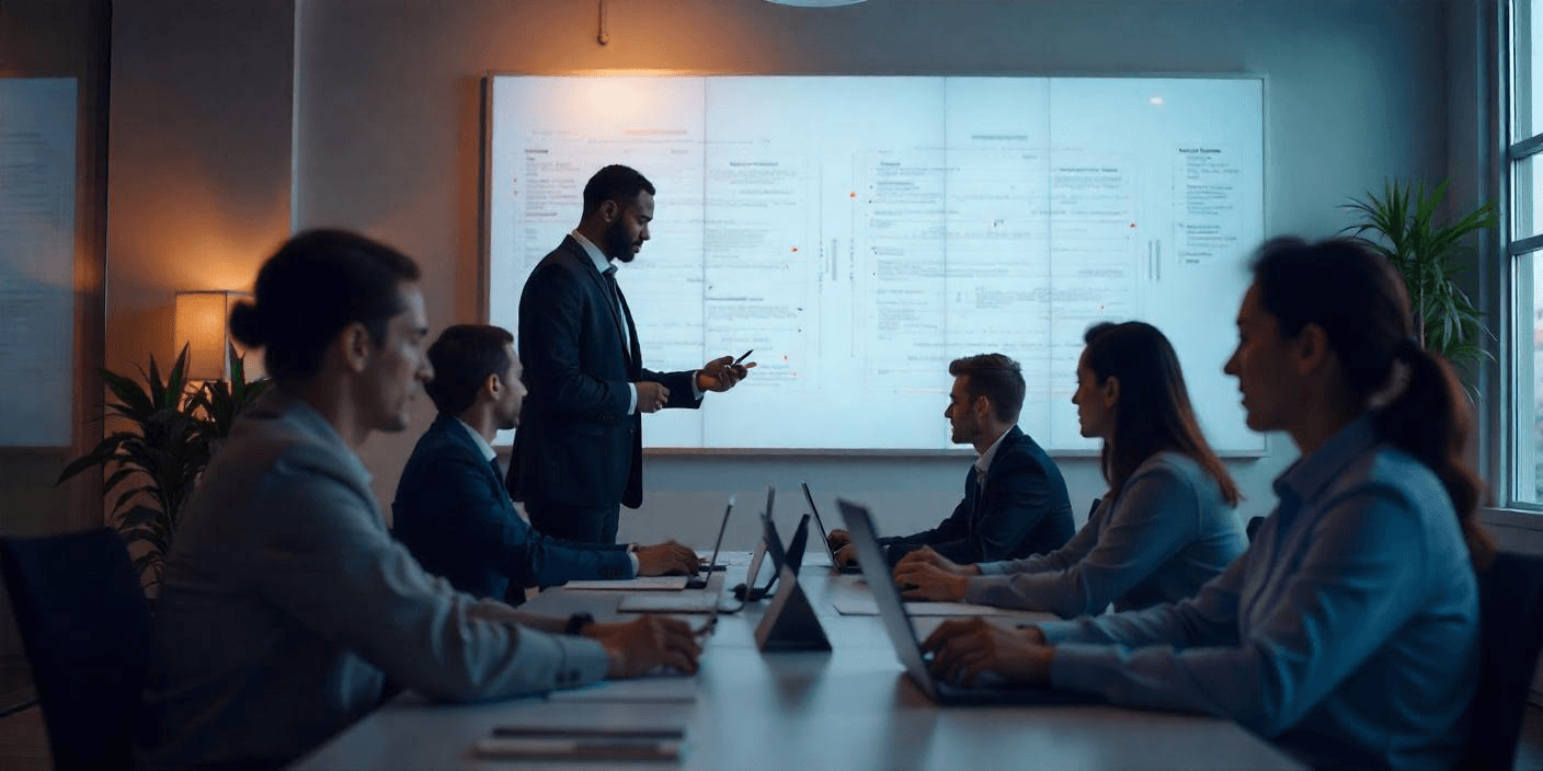 Corporate cybersecurity training session